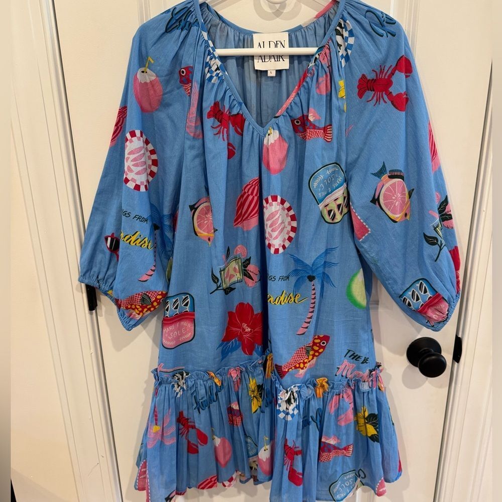 Alden Adair Lydia Dress in the Coastal Icon print